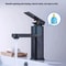 Modern Matte Black Stainless Steel Square Hot And Cold Basin Faucet Sleek Kitchen Bathroom Mixer 3