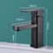 Modern Matte Black Stainless Steel Square Hot And Cold Basin Faucet Sleek Kitchen Bathroom Mixer 10