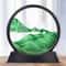 Deep Sea Moving Sand Art Picture Round Glass 3D Sandscape In Motion Frame 7 12 8