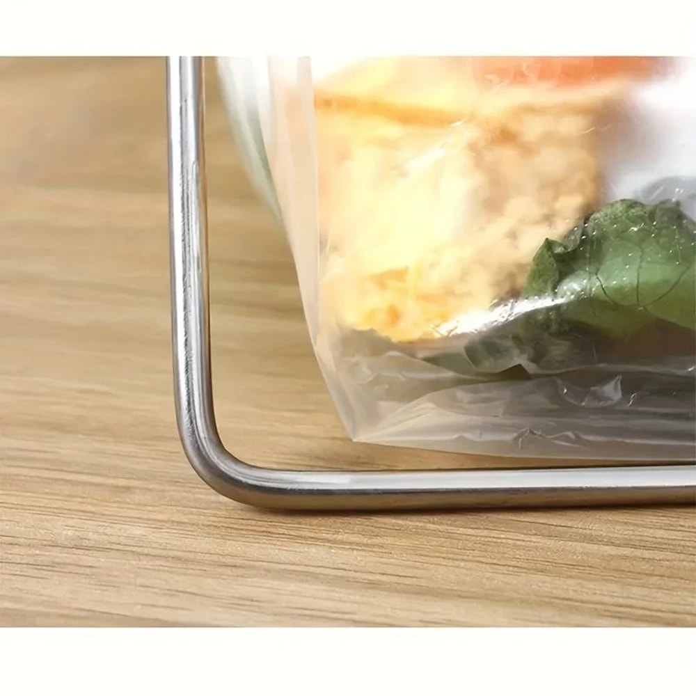 Collapsible Multifunctional Bag Holder Plastic Bag Holder Stand Countertop Bag Drying Rack And Sm 1