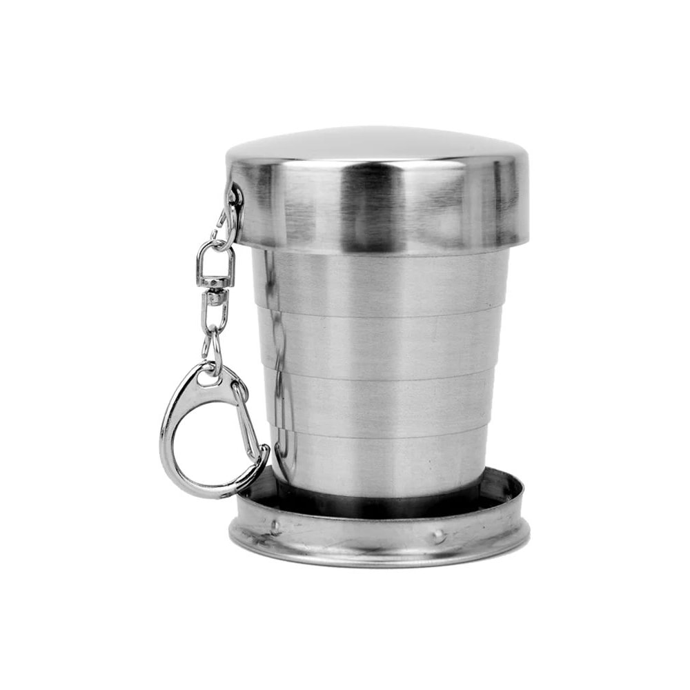 Stainless Steel Telescopic Folding Cup 75250ml Portable Travel Camping Coffee Mug 6