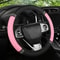 Diamond PU Leather Steering Wheel Cover For Universal 15Inch Wheels NonSlip Grip Luxe Sparkle Comfo 0