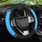 Diamond PU Leather Steering Wheel Cover For Universal 15Inch Wheels NonSlip Grip Luxe Sparkle Comfo 3