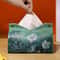 Moonlight Rose 3D Oil Painting Tissue Box Cover Faux Leather Luxury Tissue Box Holder For Home Ca 6