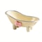 Mini Bathtub Soap Dish With Bow Draining Cute Soap Holder For Bathroom Countertop 5