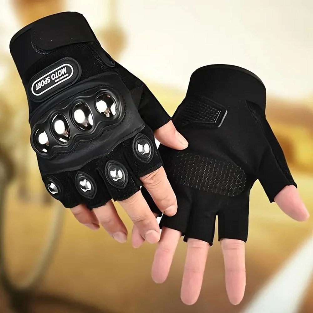 SteelKnuckle Outdoor Motorcycle Gloves 2Pair Set Touchscreen AntiSlip Impact Protection 1