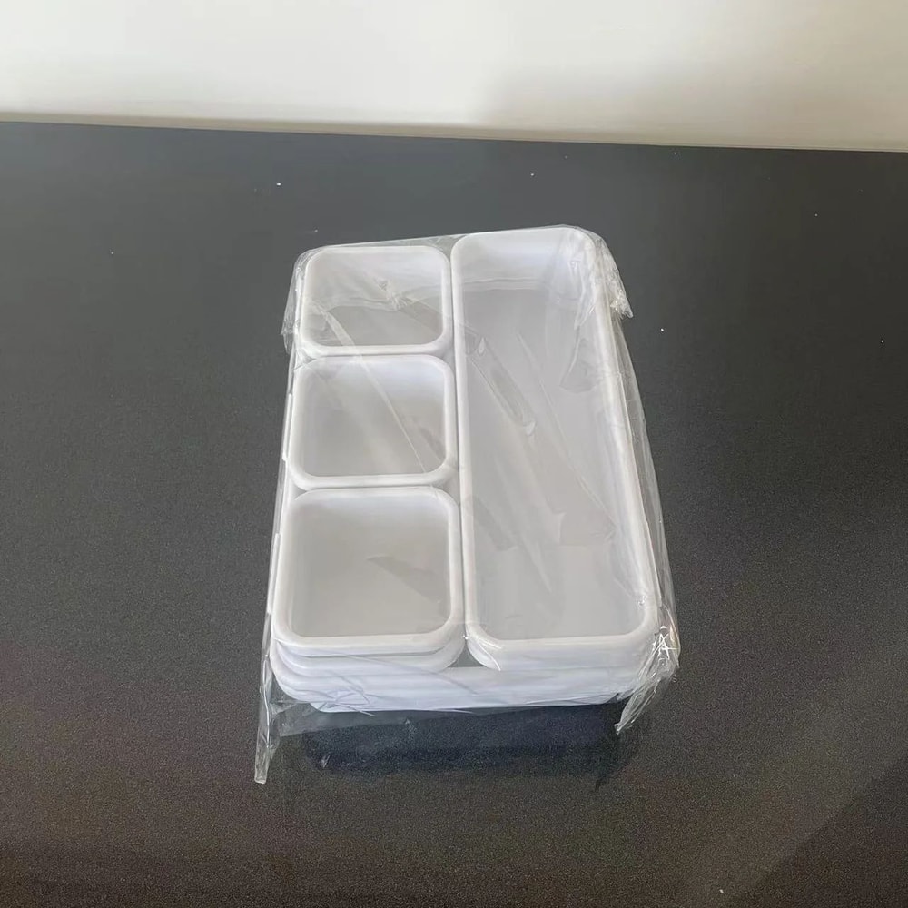 Modular 8Piece Drawer Organizer Set Stackable Desktop Storage Box Trays For Makeup Kitchen Bedroo 2