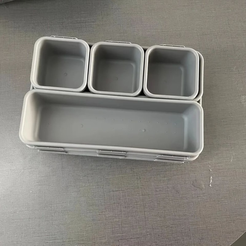 Modular 8Piece Drawer Organizer Set Stackable Desktop Storage Box Trays For Makeup Kitchen Bedroo 8