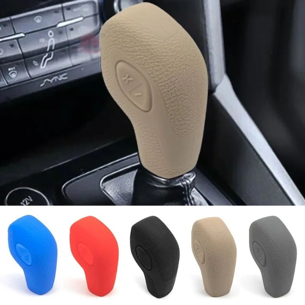 Universal Silicone Gear Shift Cover AntiSlip Shift Knob Cover Car Gear Shifter Protector 1