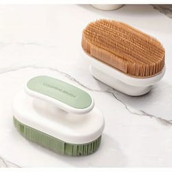 soft-bristle non-shedding shoe & laundry cleaning brush (pe bristles, pp handle)