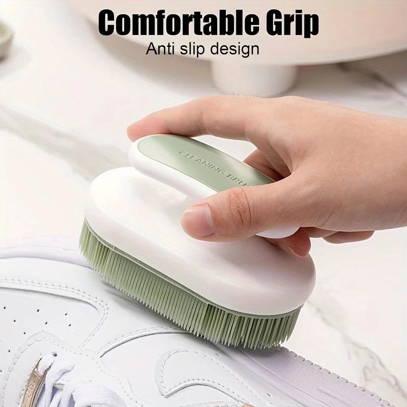 SoftBristle NonShedding Shoe Laundry Cleaning Brush PE Bristles PP Handle 1
