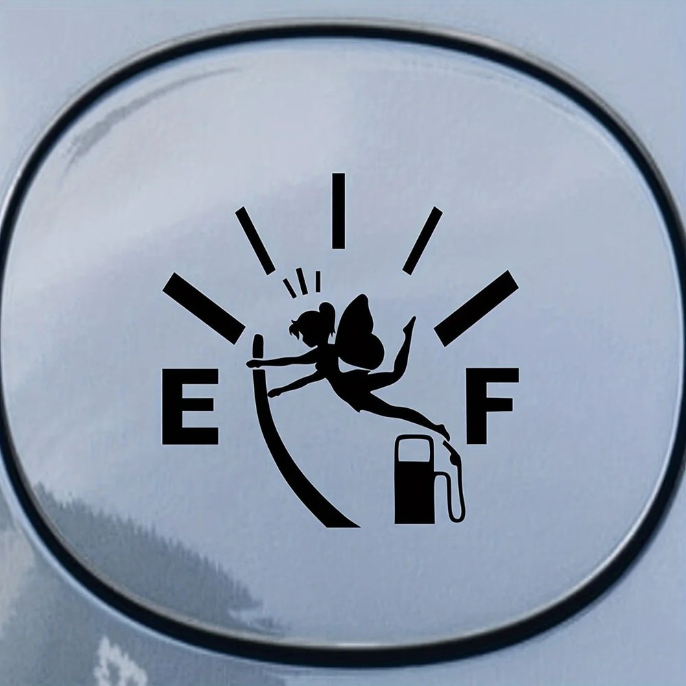 Fairy Fuel Tank Cap Sticker Cute Car Gas Cap Decal Vinyl Waterproof Fuel Gauge Sticker 3