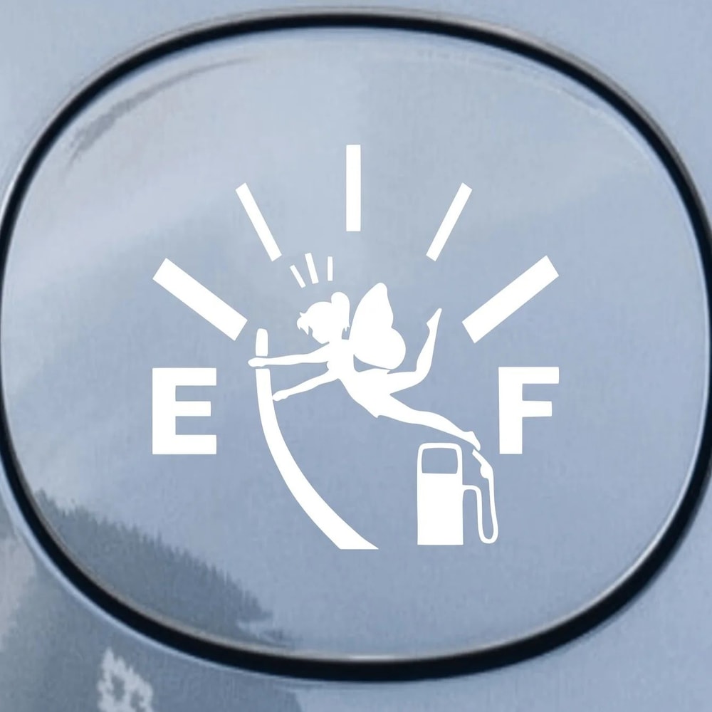 Fairy Fuel Tank Cap Sticker Cute Car Gas Cap Decal Vinyl Waterproof Fuel Gauge Sticker 5