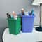 Portable Mini Desk Trash Bin With Pen Holder Compact Office Desk Organizer Desktop Storage Cup 2