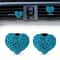 Heart Rhinestone Aromatherapy Vent Clip Set Car Air Vent Air Freshener Clip Diamond Car Interior D 5