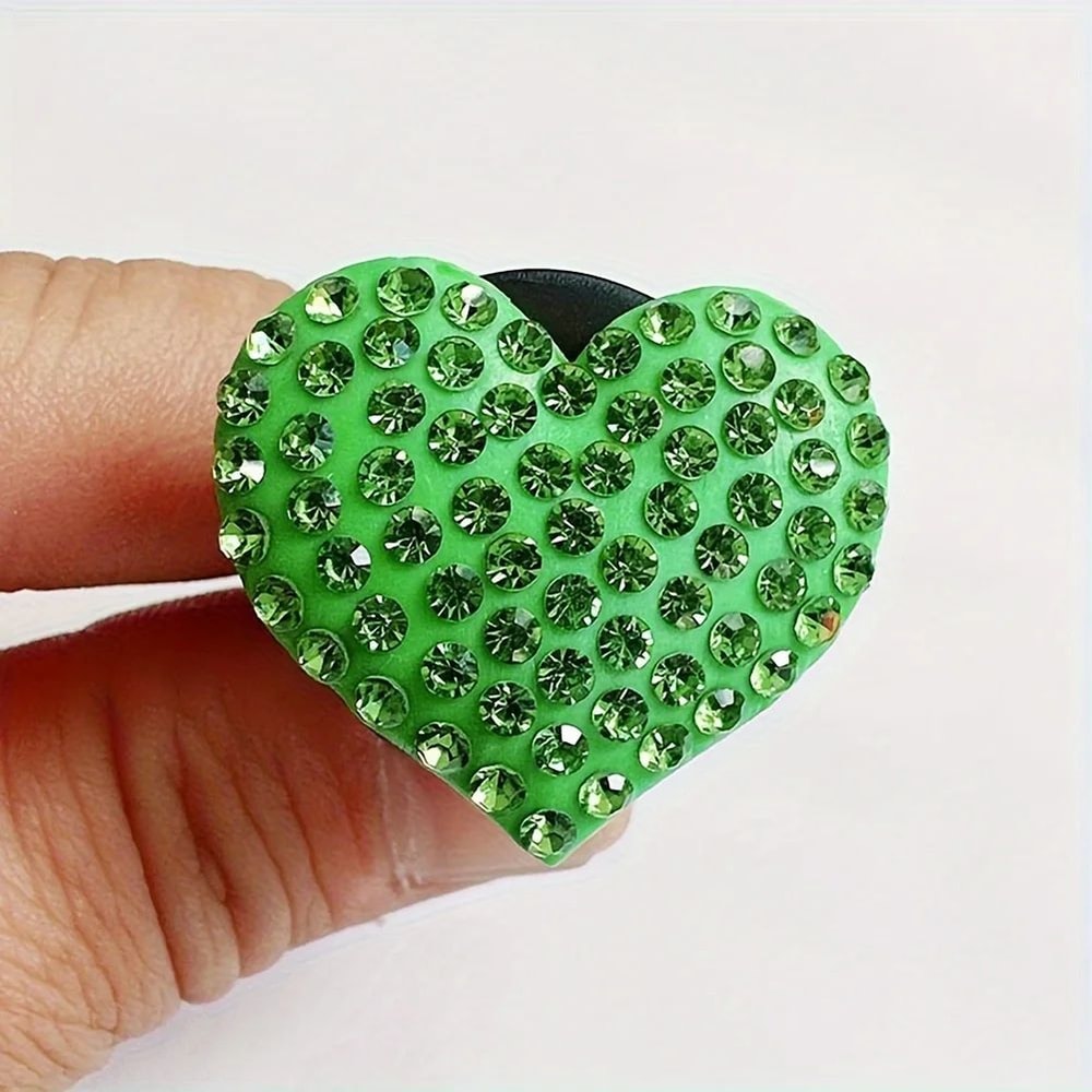 Heart Rhinestone Aromatherapy Vent Clip Set Car Air Vent Air Freshener Clip Diamond Car Interior D 8