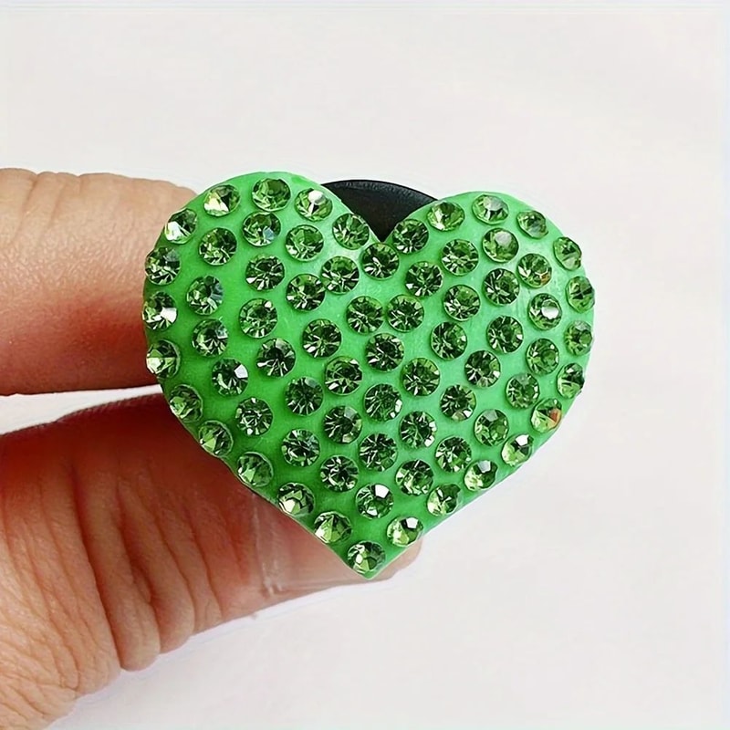 Heart Rhinestone Aromatherapy Vent Clip Set Car Air Vent Air Freshener Clip Diamond Car Interior D 8