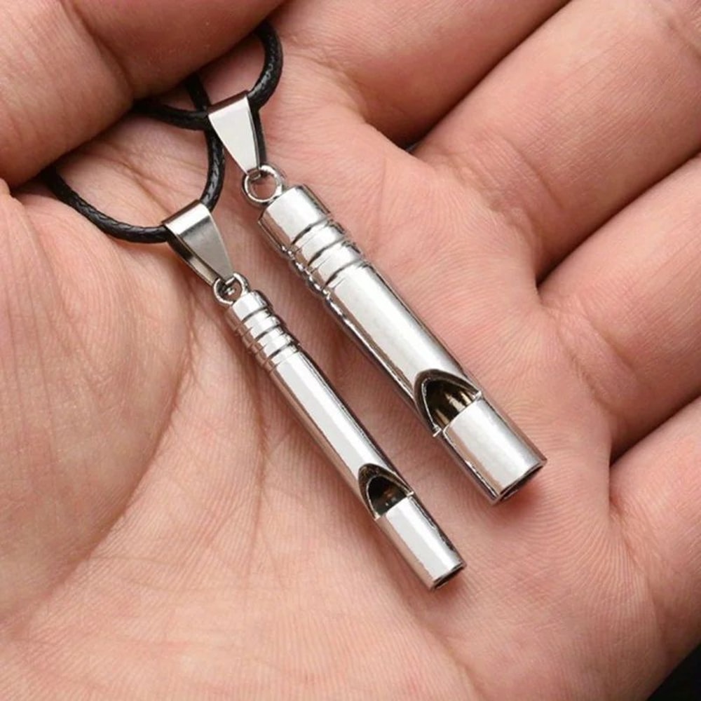 Outdoor Survival Whistle Loud Emergency Whistle For Hiking Camping Safety Keychain 0