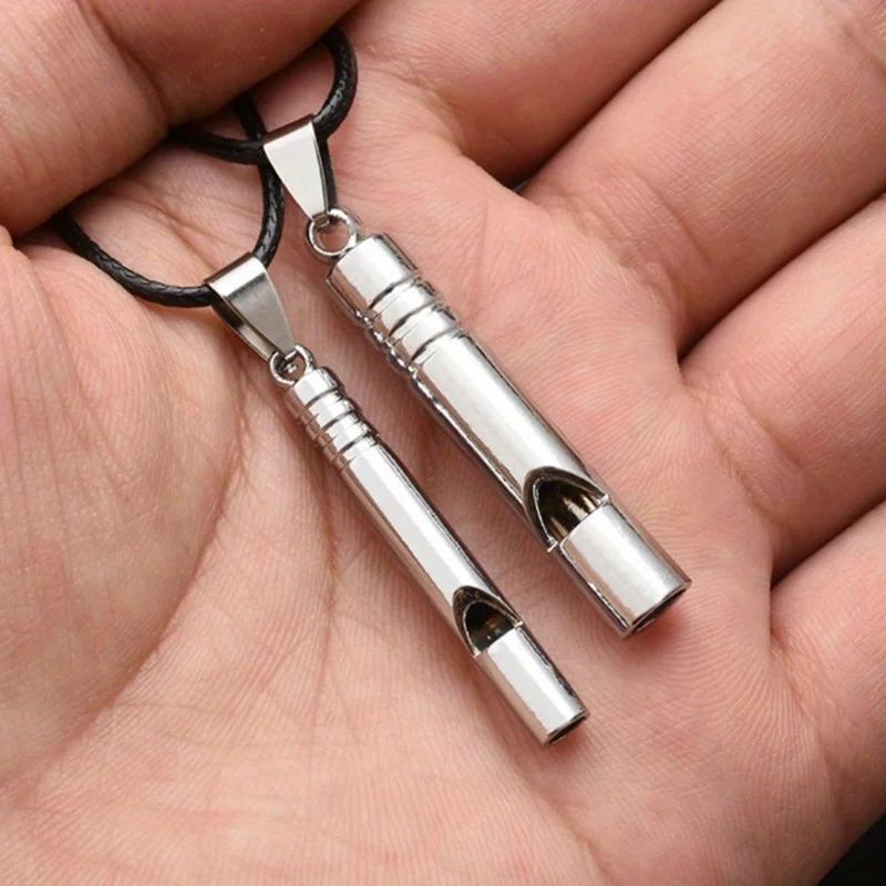 Outdoor Survival Whistle Loud Emergency Whistle For Hiking Camping Safety Keychain 0