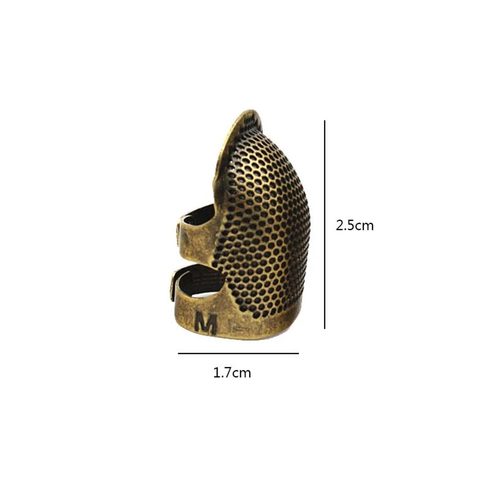 Vintage Adjustable Sewing Thimble Ring Finger Protector For Sewing Embroidery Hand Stitching 6