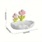 Floral SelfDraining Soap Dish NoDrill Wall Mounted Soap Holder For Bathroom Kitchen 2
