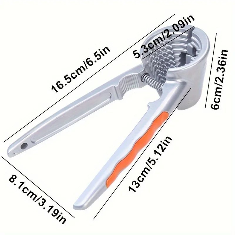 Ergonomic DoubleHead Nutcracker Tool Heavy Duty Walnut Hazelnut Cracker Multifunction Nut Opener 4