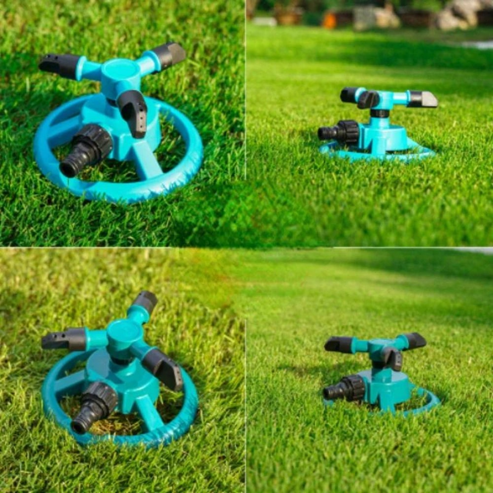 360 Automatic Rotating Lawn Sprinkler With Quick Connect Nozzle WideCoverage Garden Irrigation Spr 3