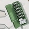 Desktop Cable Organizer Box With Lid MultiCompartment Charging Cable Storage Cord Sorting Case 5