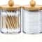 Transparent Acrylic Cotton Swab Holder Cotton Pad Organizer With Lid 0