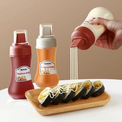 precision-control squeeze sauce bottle | leak-resistant condiment squeeze bottle for ketchup, honey & salad dressing