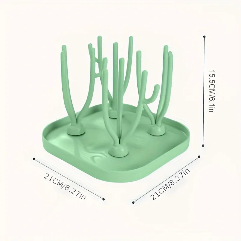 Portable MultiFunctional Drying Rack Foldable Bottle Drying Rack Countertop Holder With Removable 4