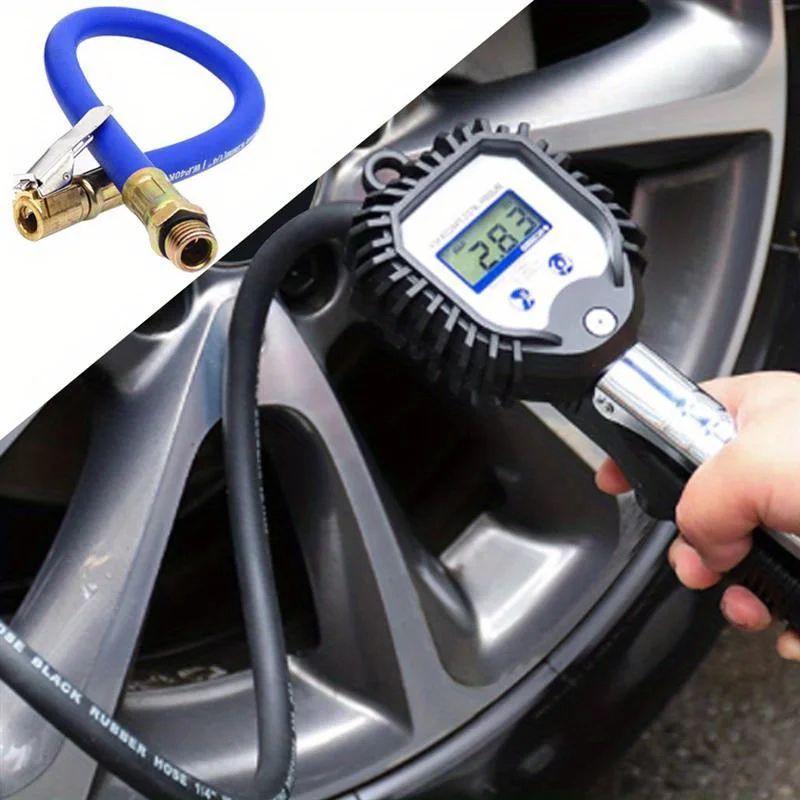 AllAccess Tire Inflator Extension Hose With Air Chuck Adapter For Fast Easy Tire Filling 0