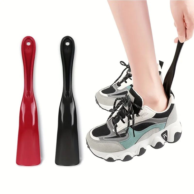 NoBend Comfort Shoe Horn Long Handle Plastic Hanging Shoe Helper 3