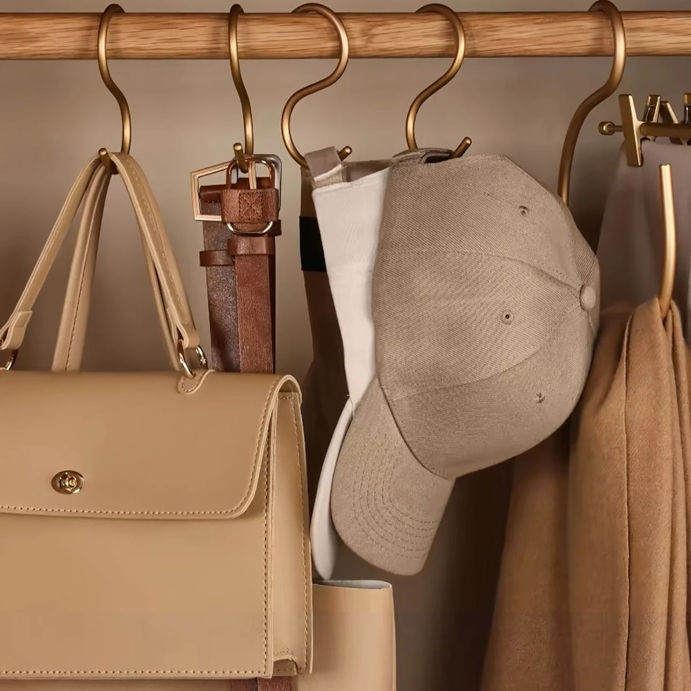 6Pack HeavyDuty S Hooks For Kitchen Bathroom NoDrill Hanging Hooks For Instant Organization 1