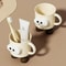 Cute Cartoon Couple Toothbrush Cup NonSlip Bathroom Mouthwash Tumbler 0