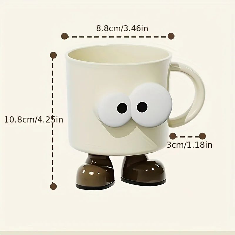 Cute Cartoon Couple Toothbrush Cup NonSlip Bathroom Mouthwash Tumbler 2