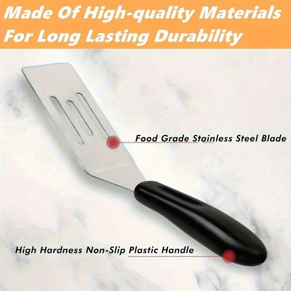 Mini Stainless Steel Brownie Spatula Small Metal Serving Cooking Turner For Cookies Lasagna And D 2