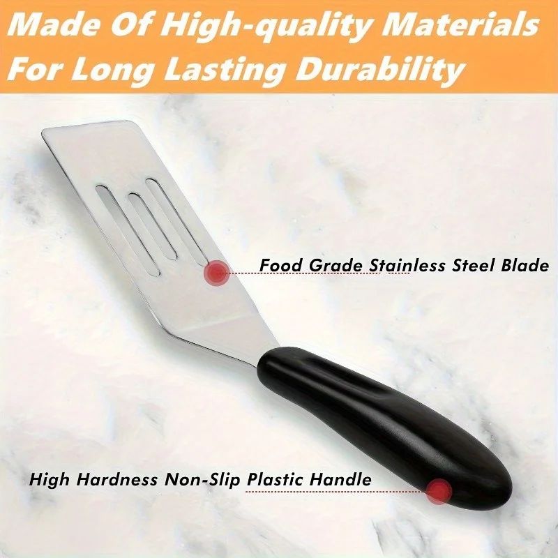 Mini Stainless Steel Brownie Spatula Small Metal Serving Cooking Turner For Cookies Lasagna And D 2