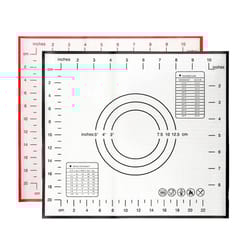 extra-thick silicone pastry mat with measurements, non-stick kneading & rolling baking mat with scale