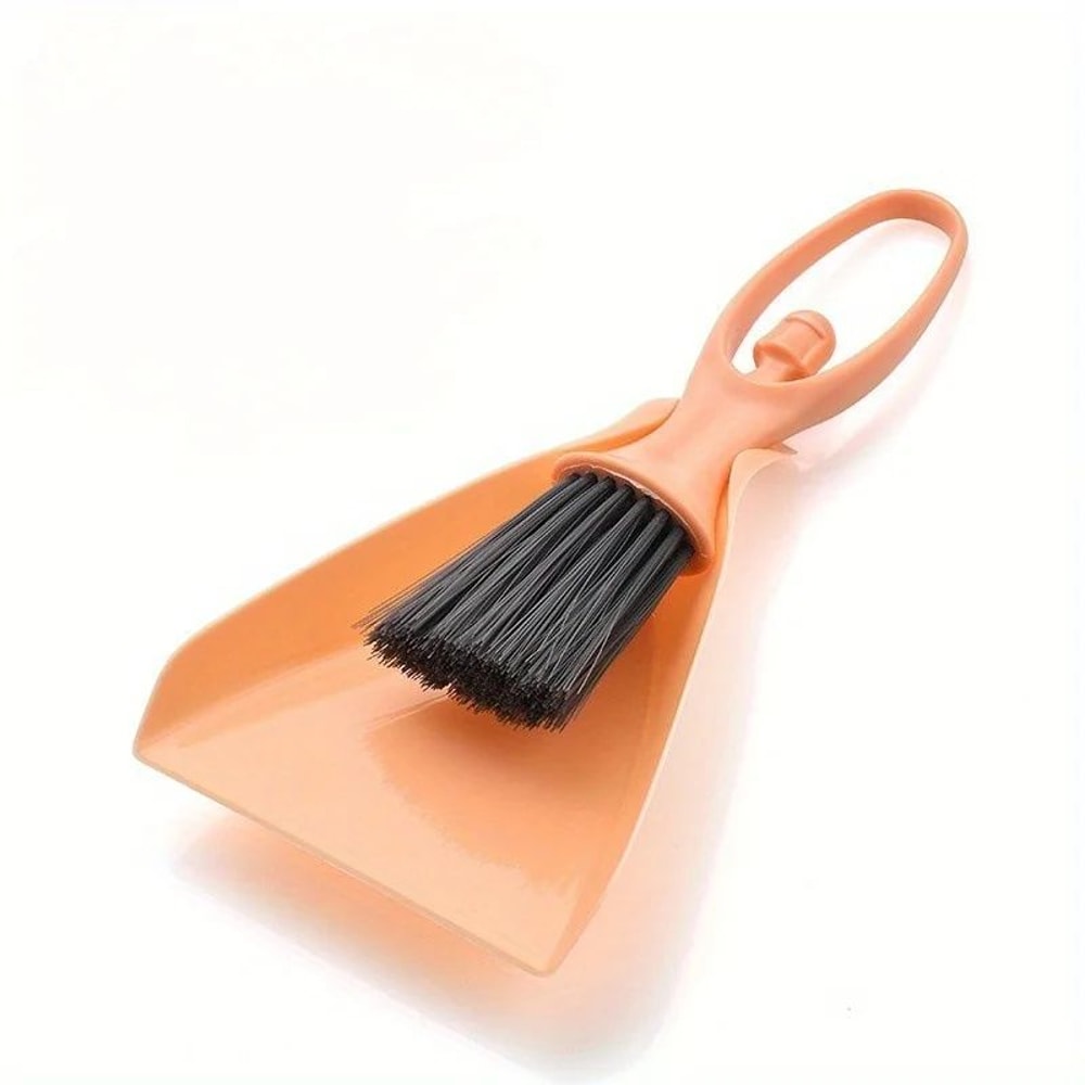 Mini Desktop Broom Dustpan Set Keyboard Cleaning Brush Handheld Dustpan For Fast Crumb Sweeps 4