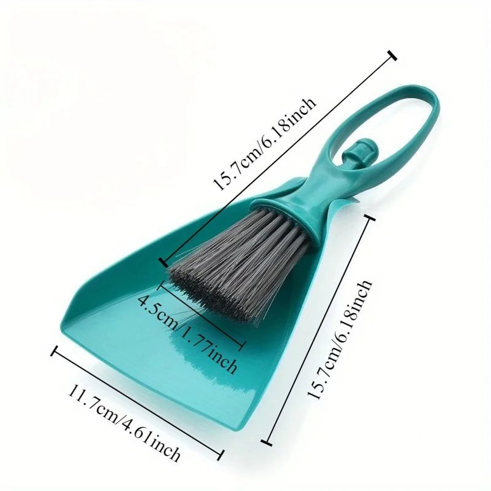 Mini Desktop Broom Dustpan Set Keyboard Cleaning Brush Handheld Dustpan For Fast Crumb Sweeps 5