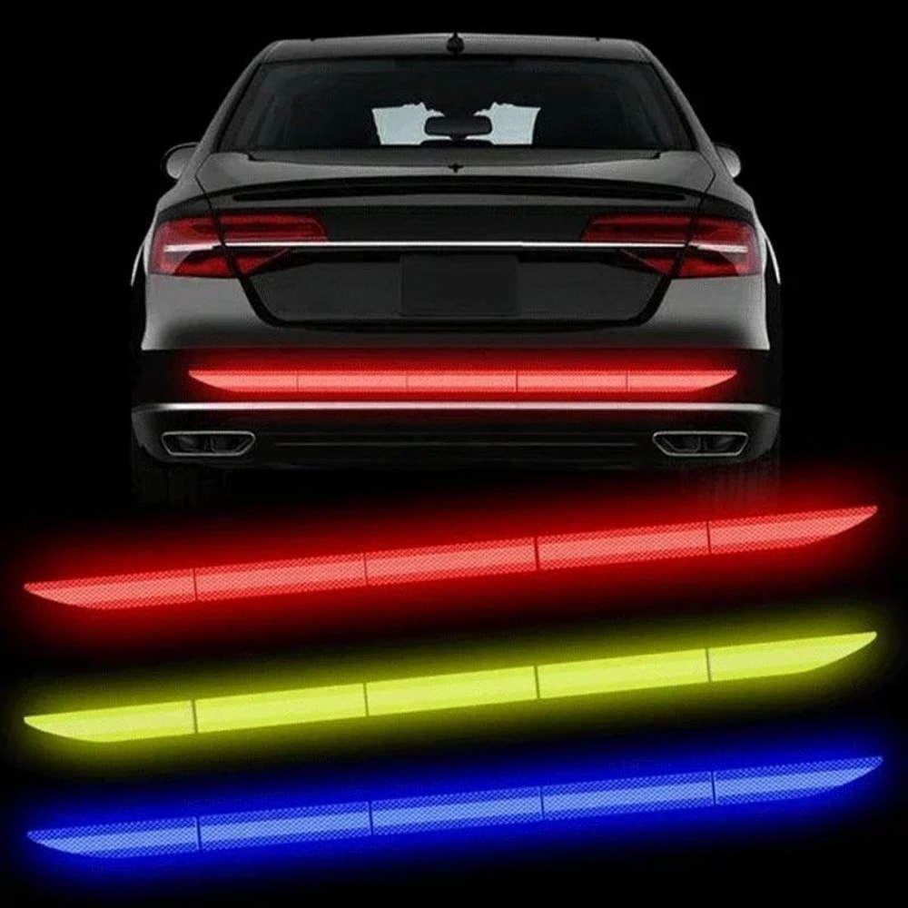 HighVisibility Reflective Warning Tape Sticker For Cars AntiCollision Safety Strip For Trunk Bumpe 0