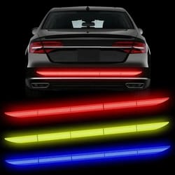 high-visibility reflective warning tape sticker for cars – anti-collision safety strip for trunk, bumper & doors