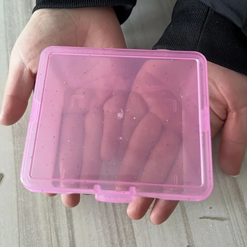 Compact Card Storage Box Plastic Business Card Holder Desktop Office Desk Organizer For Cards Sma 4