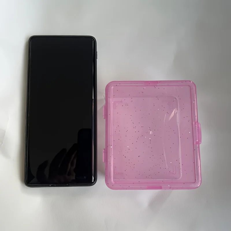 Compact Card Storage Box Plastic Business Card Holder Desktop Office Desk Organizer For Cards Sma 5