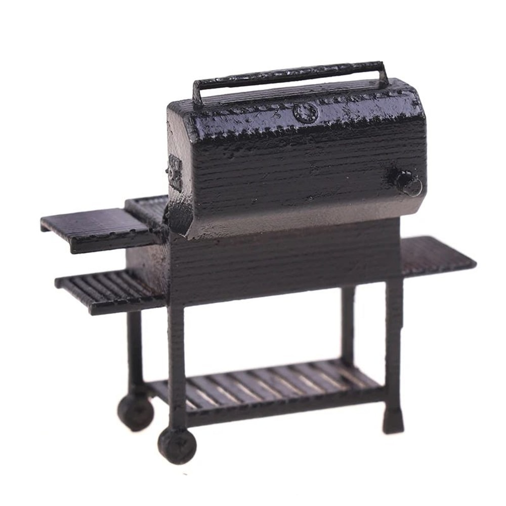 Miniature BBQ Grill Cart Realistic Miniature BBQ Grill For Dollhouse Accessories Diorama Scenes 3