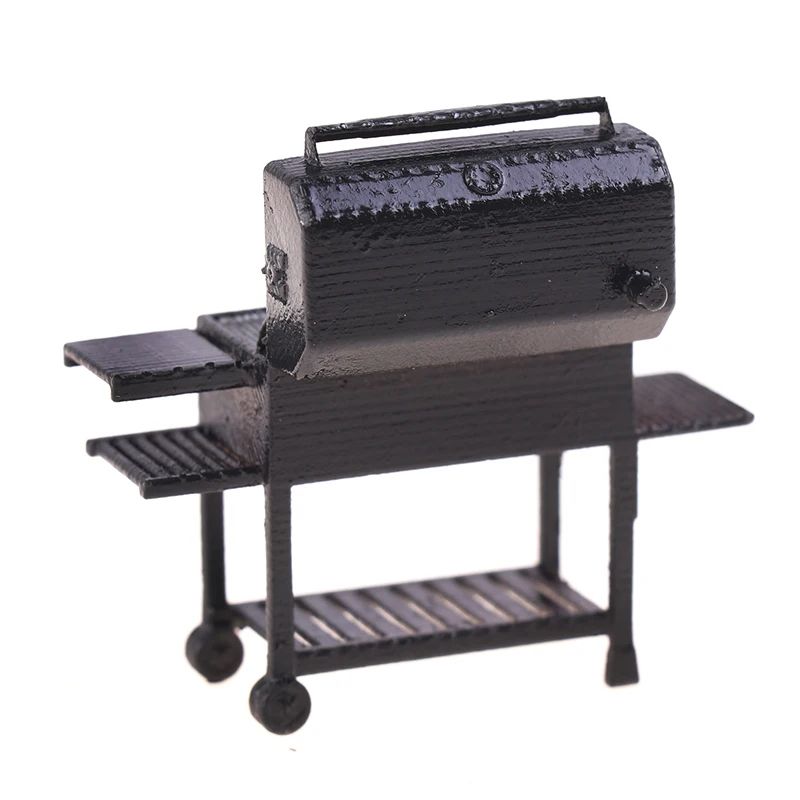 Miniature BBQ Grill Cart Realistic Miniature BBQ Grill For Dollhouse Accessories Diorama Scenes 3