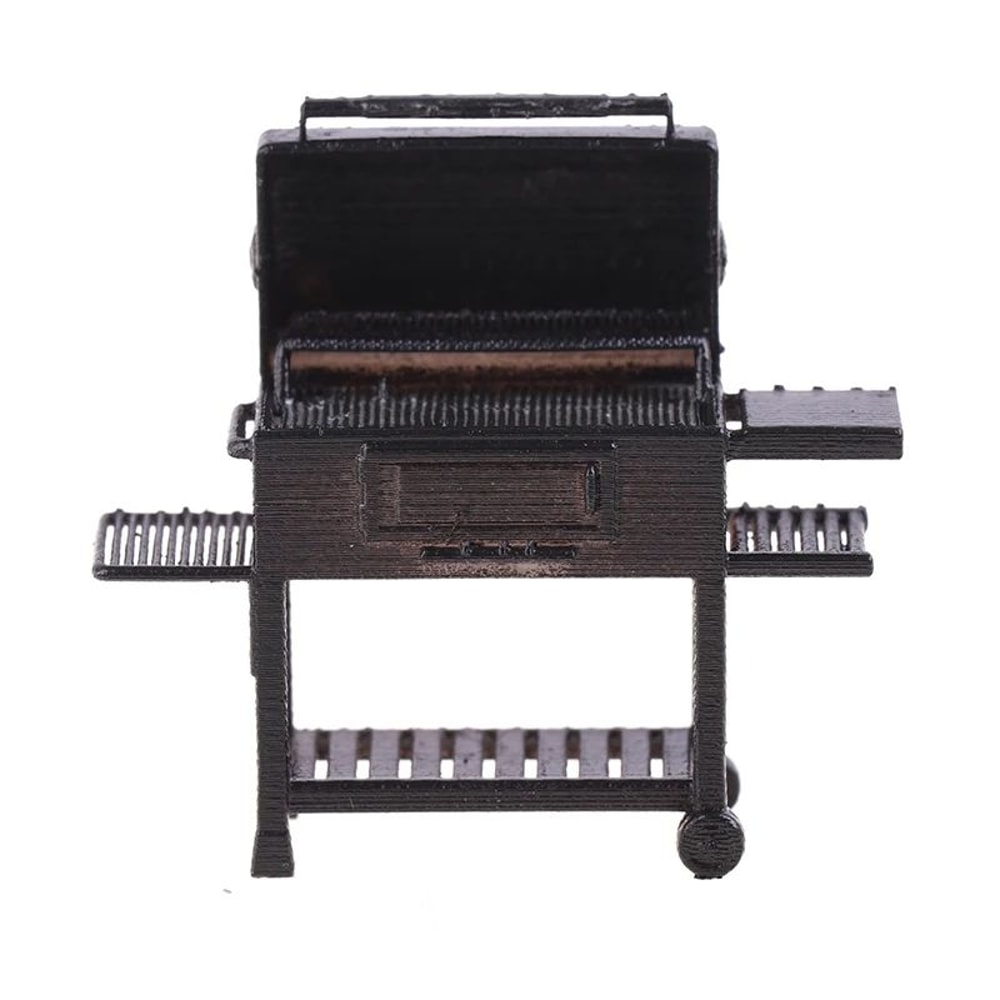 Miniature BBQ Grill Cart Realistic Miniature BBQ Grill For Dollhouse Accessories Diorama Scenes 4