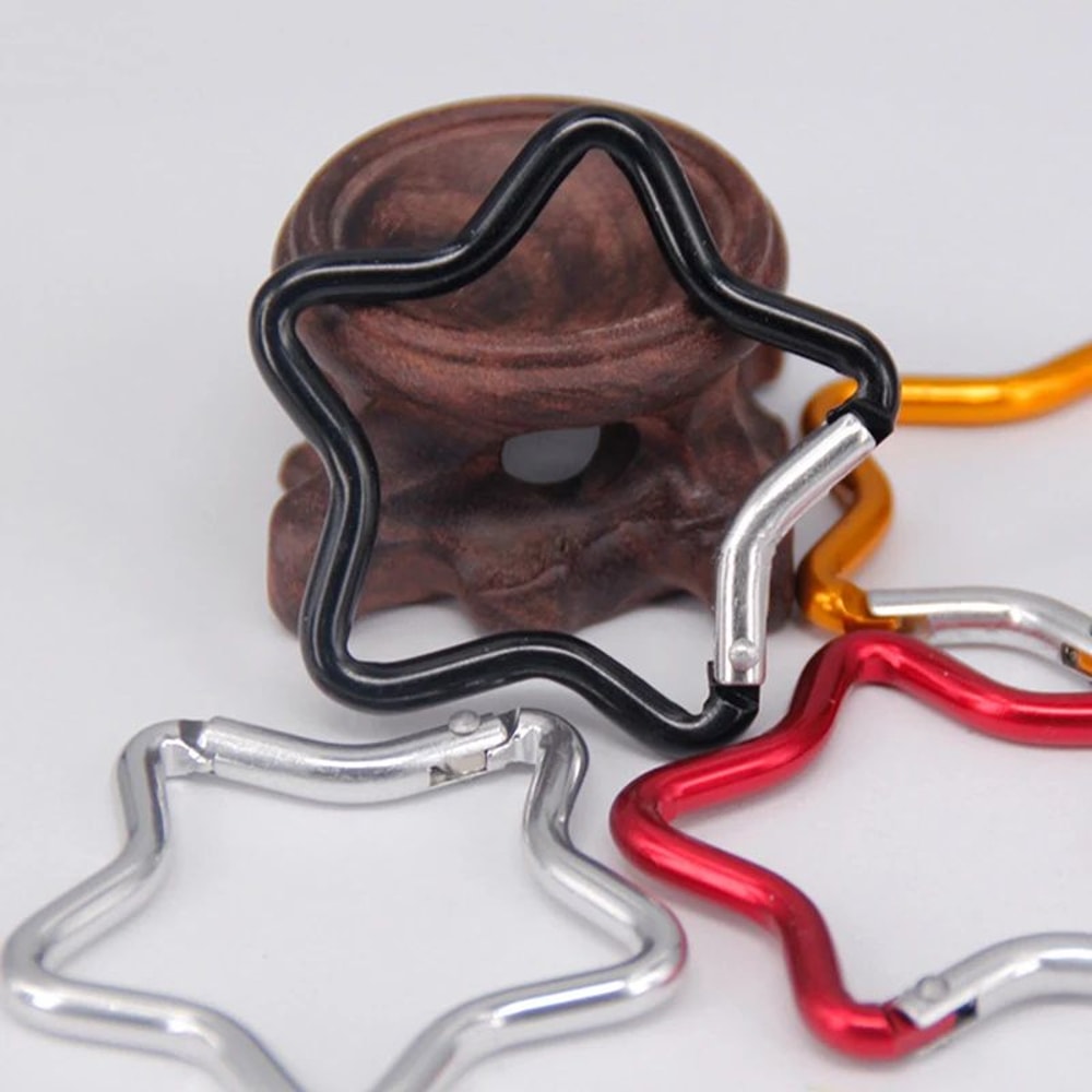 StarLock Aluminum Alloy Star Shaped Carabiner Clip For Backpack Keys Outdoor Gear 4