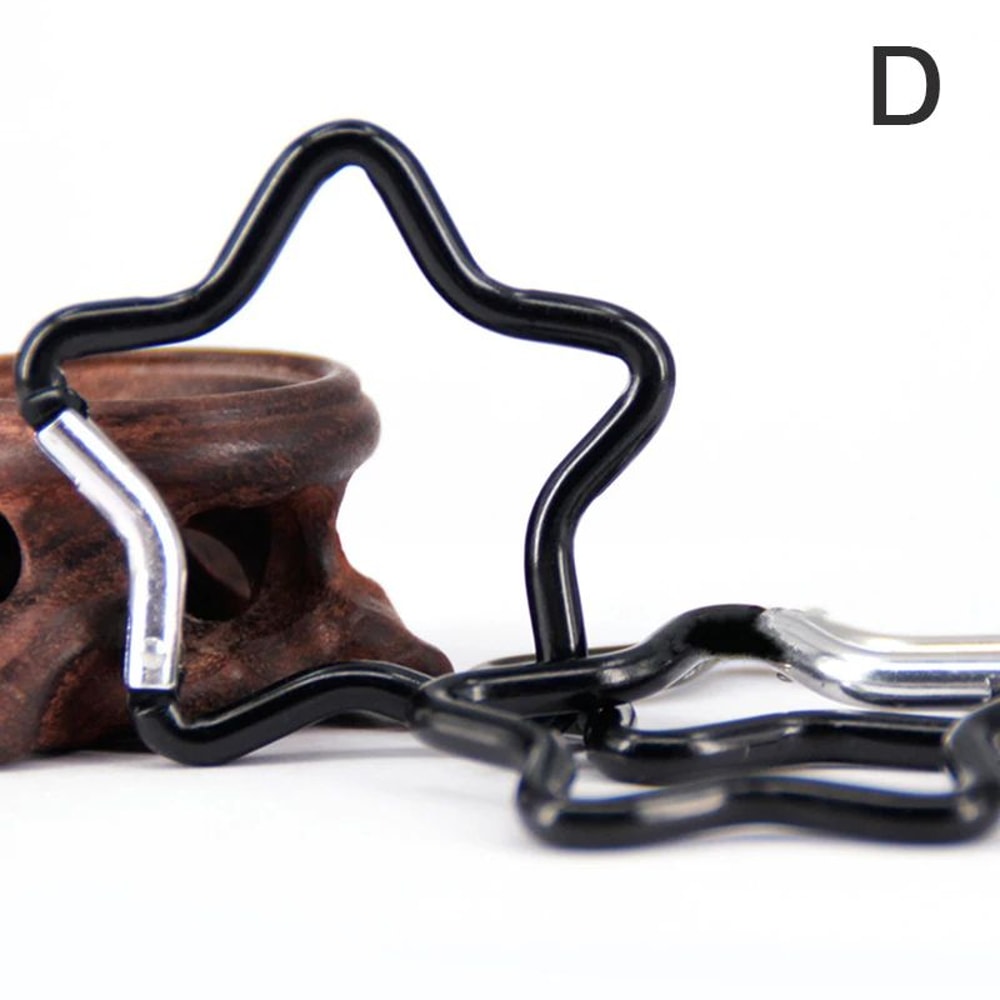 StarLock Aluminum Alloy Star Shaped Carabiner Clip For Backpack Keys Outdoor Gear 9